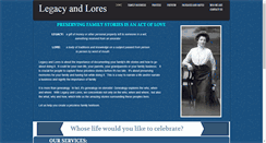 Desktop Screenshot of legacyandlores.com